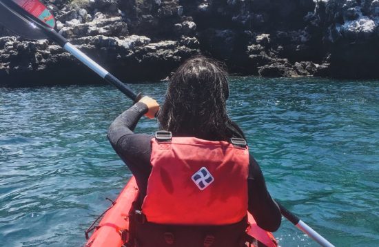San Cristobal Kayaking tour kayak on the water