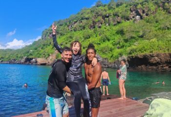 Is Galapagos Safe - Happy Travelers in San Cristobal