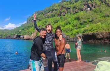 Is Galapagos Safe - Happy Travelers in San Cristobal