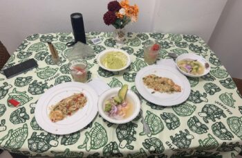 Tuna ceviche cooking class San Cristobal