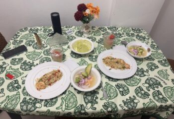 Tuna ceviche cooking class San Cristobal