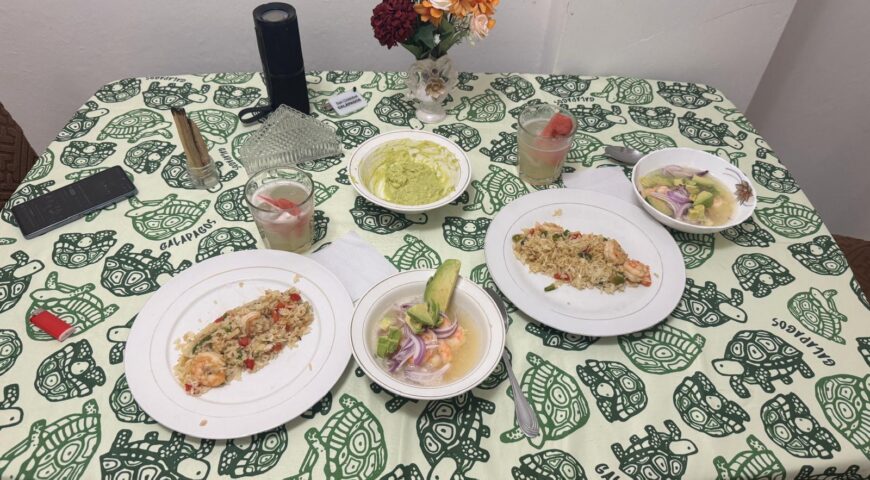 Tuna ceviche cooking class San Cristobal